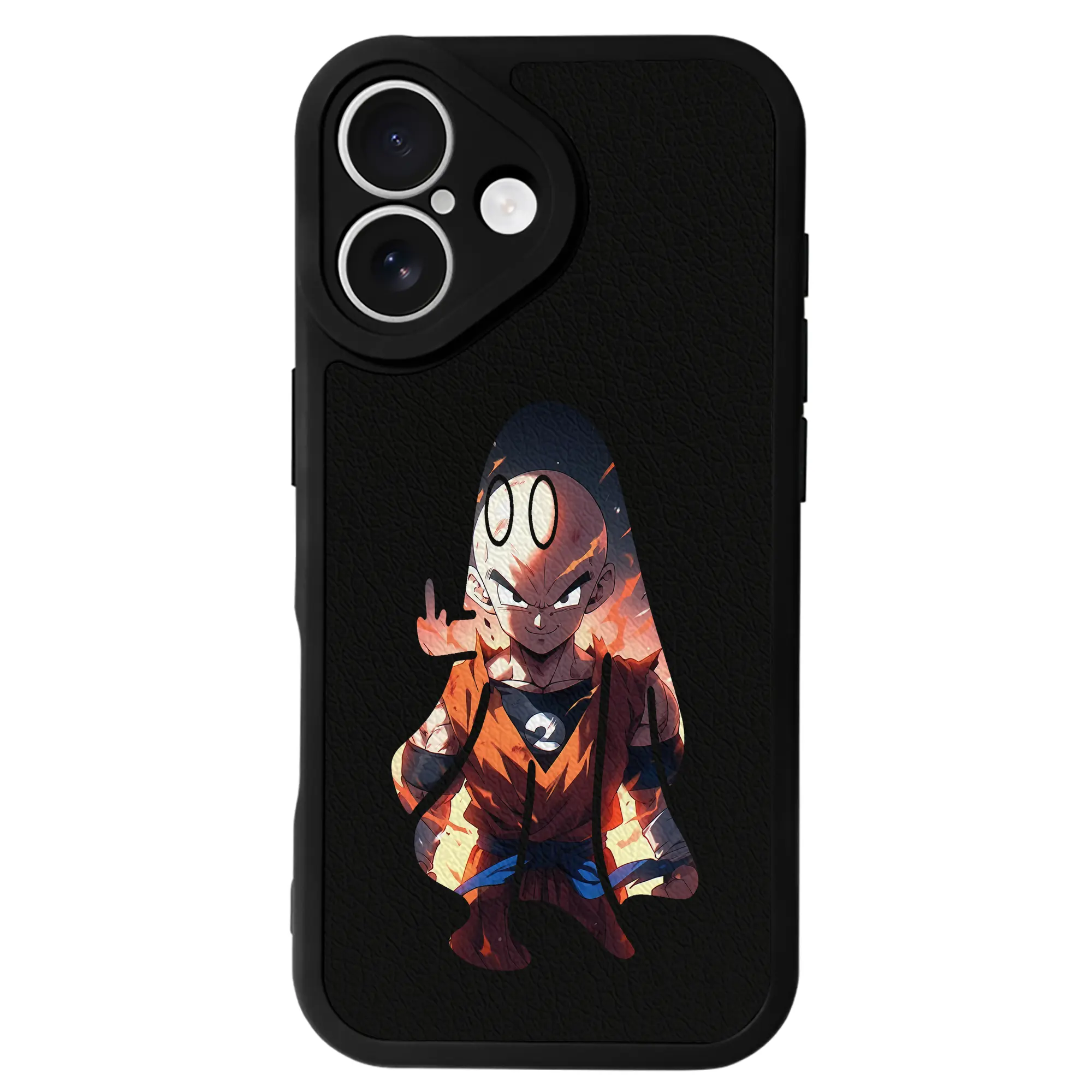 ドラゴンボール グッズクリリン - IPhone 16シリーズ対応 ・ シリコンスマホケース ・ レザー調 ・ 高精度フィット ・ 耐衝撃 ・ ワイヤレス充電対応 ・ 精密カット